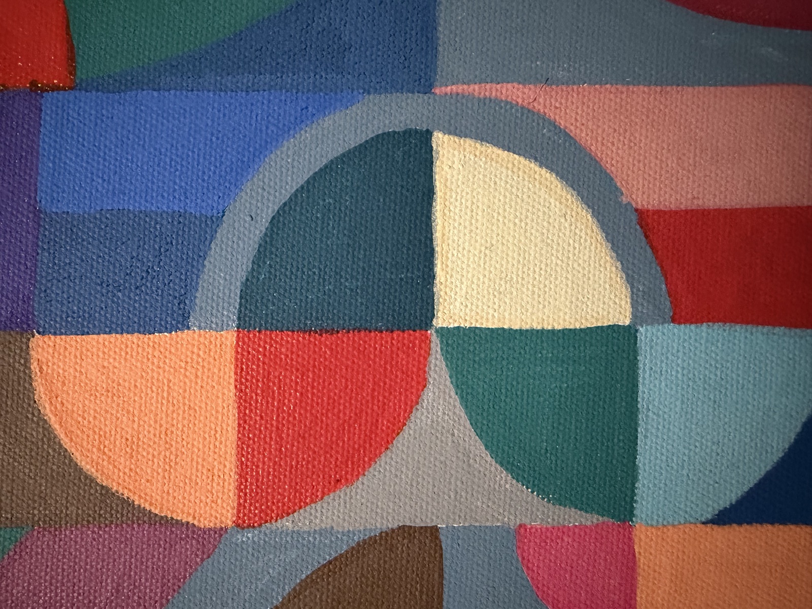 Close-up of the interlocking shapes on In Accord