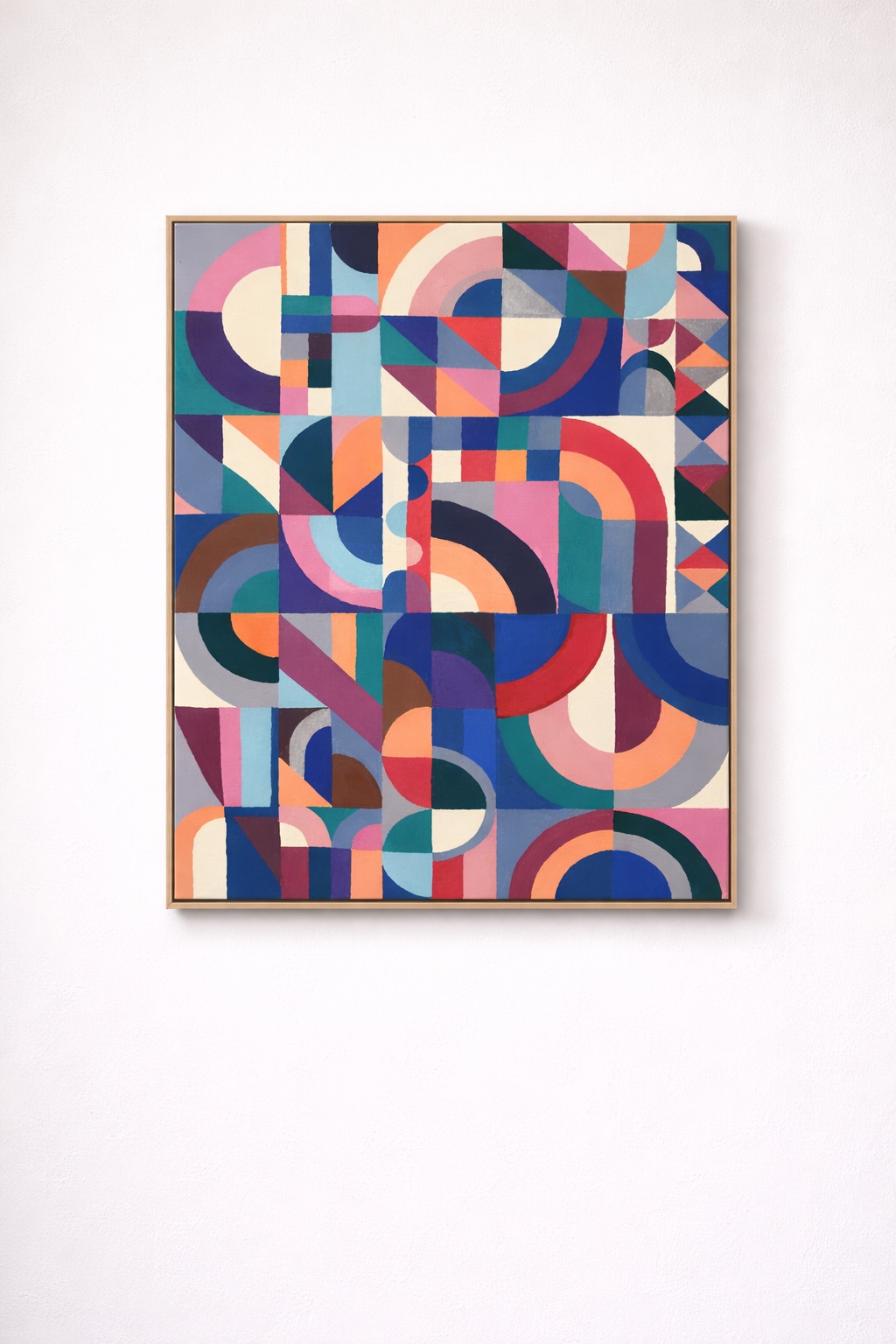 In Accord shown hanging on a wall in a furnished room